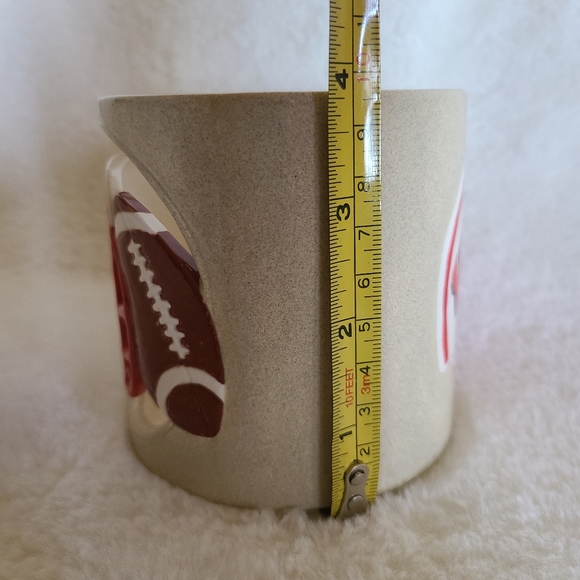 Wisconsin ceramic holder ❤️🤍🏈 - Picture 5 of 5